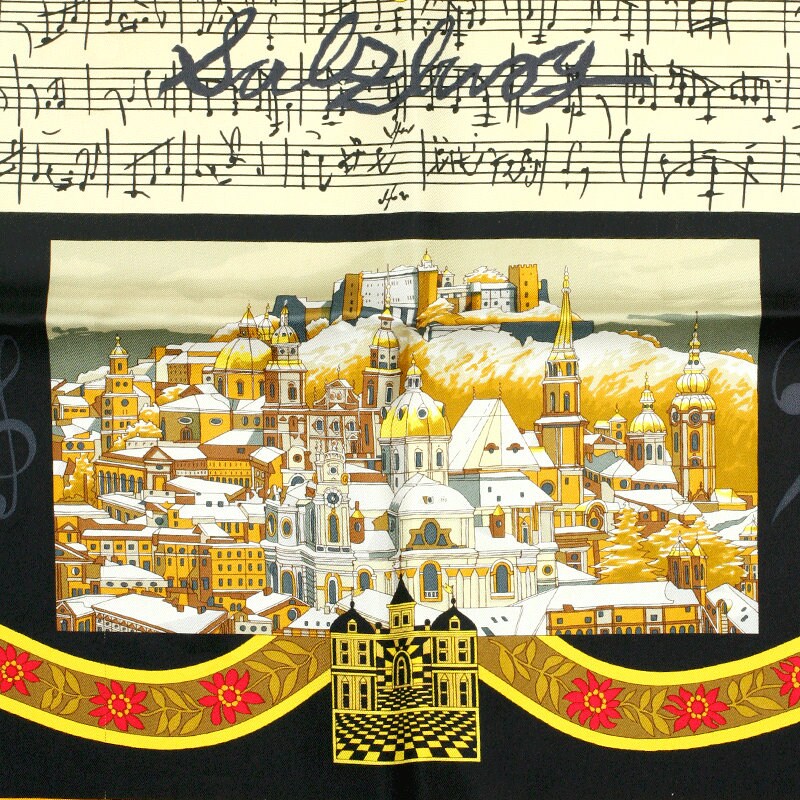 Hermes Scarf "Salzburg" by Loic Dubigeon 90cm Silk | Carre Foulard