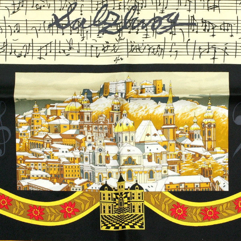 Hermes Scarf "Salzburg" by Loic Dubigeon 90cm Silk