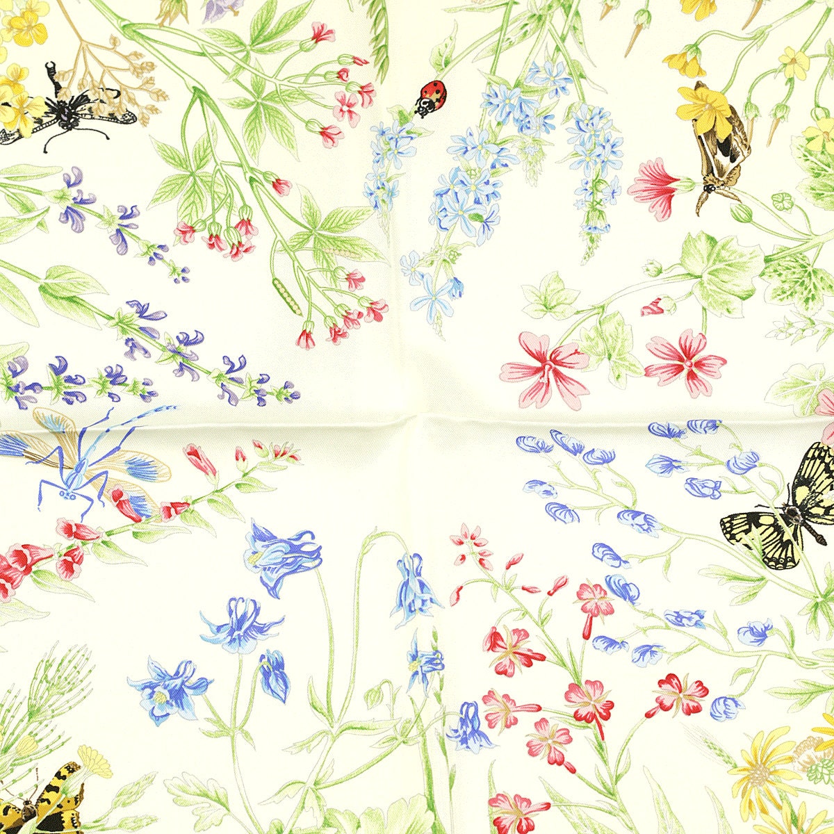 Hermes Scarf "La Prairie" by Antoine De Jacquelot 90cm Silk | Carre Foulard