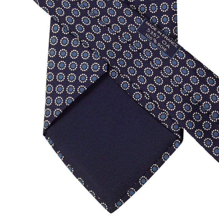 Hermes Men's Silk Tie Geometric Pattern 5357 | Necktie Cravate