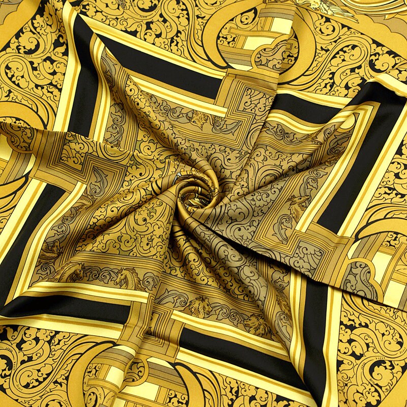Hermes Scarf "Animaux Solaires" by Zoe Pauwels Vintage 90cm Silk