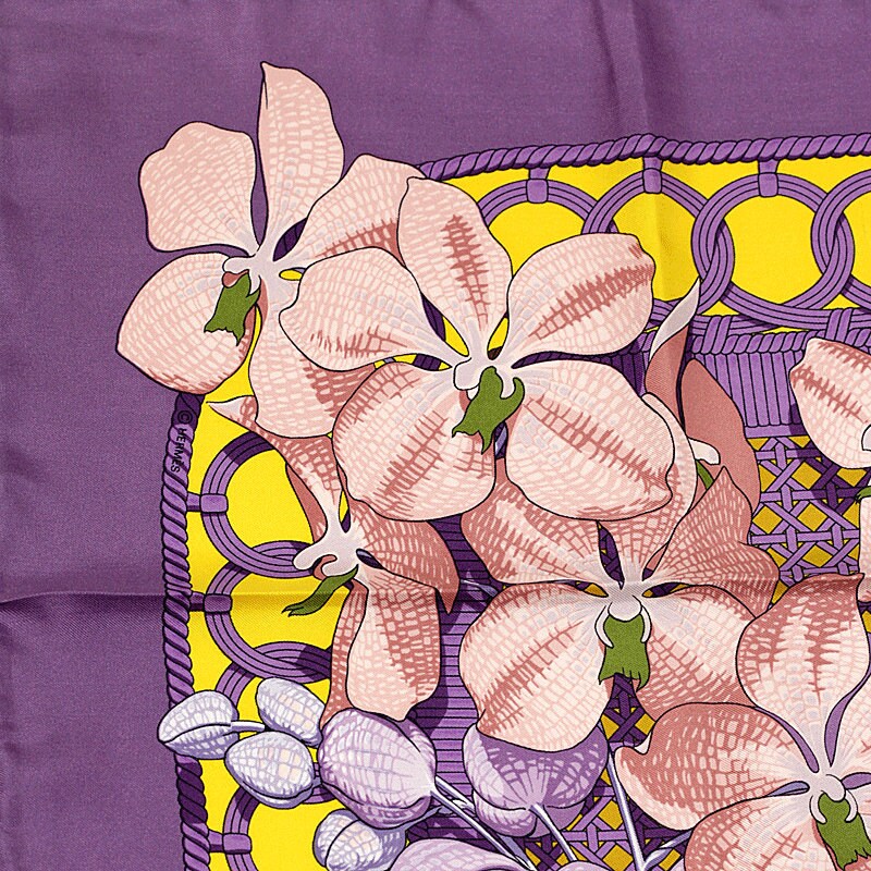 Hermes Scarf "Souvenirs d'Asie" by Vladimir Rybaltchenko 90cm Silk | Carre Foulard