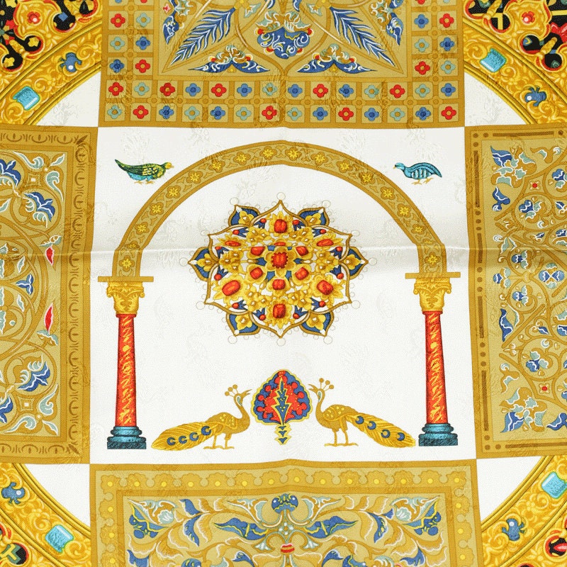 Hermes Scarf "Ciels Byzantins" by Julia Abadie 90cm Silk Jacuard