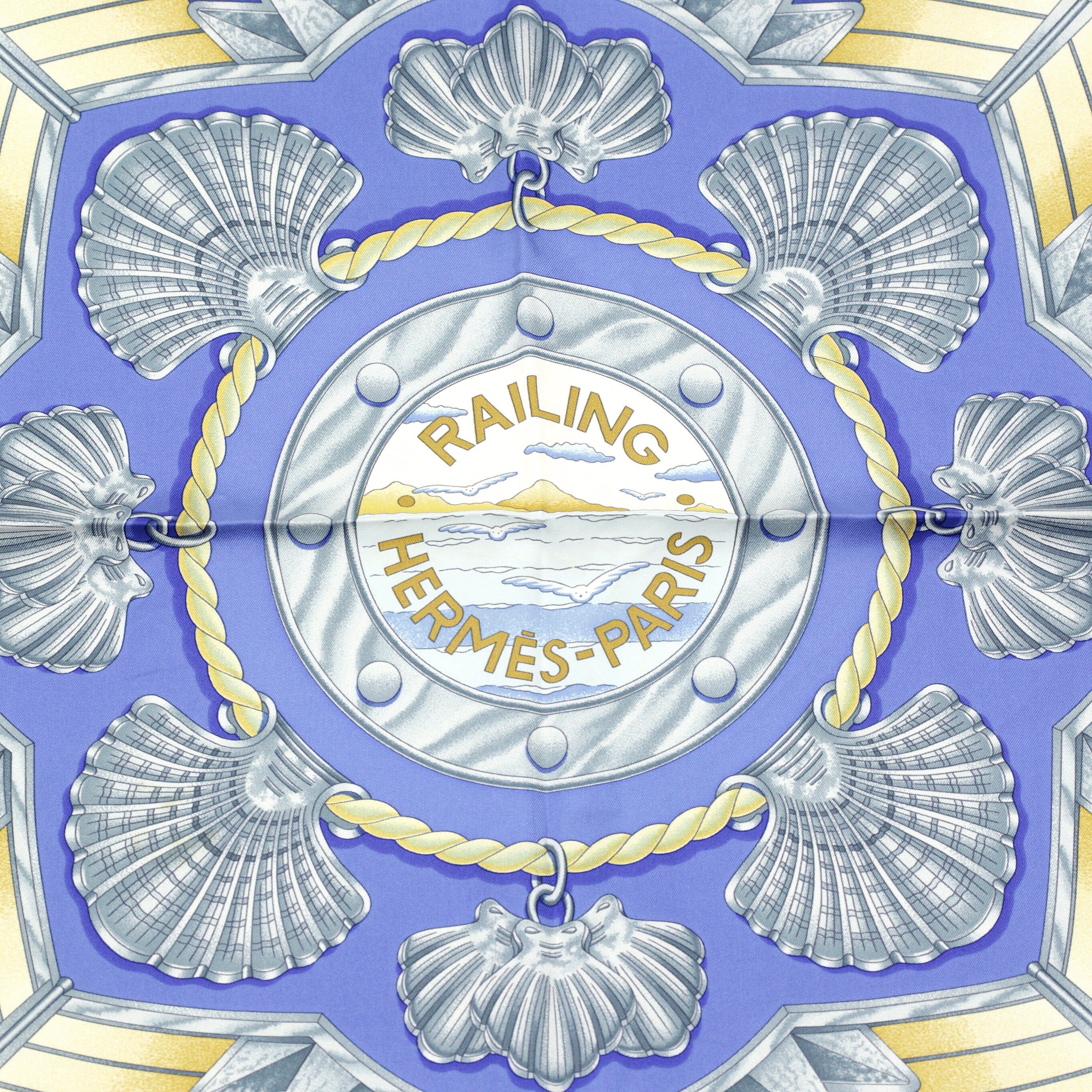 Hermes Scarf "Railing" by Joachim Metz 90cm Silk | Carre Foulard