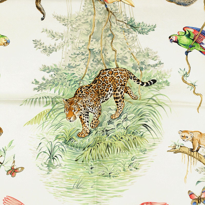 Hermes Scarf "Equateur" by Robert Dallet 90cm Silk