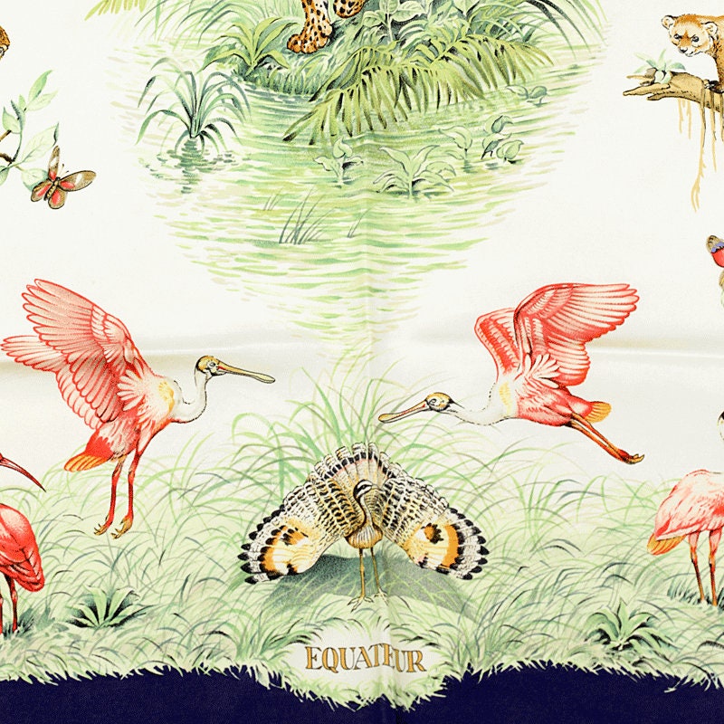 Hermes Scarf "Equateur" by Robert Dallet 90cm Silk