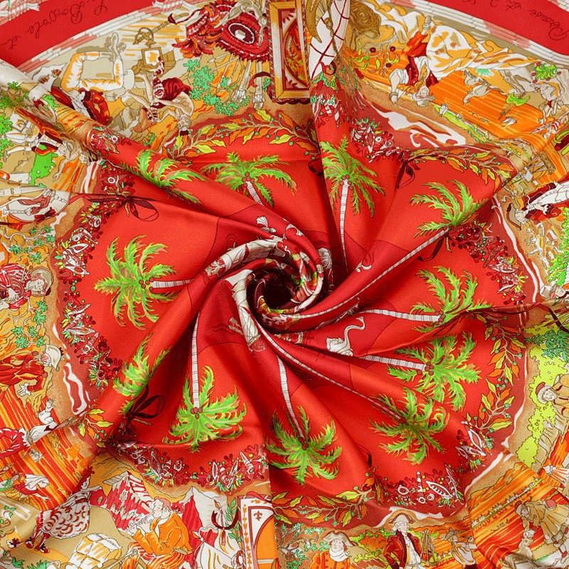 Hermes Scarf "Per Astra Ad Astra" by Sandra Laroche 90cm Silk