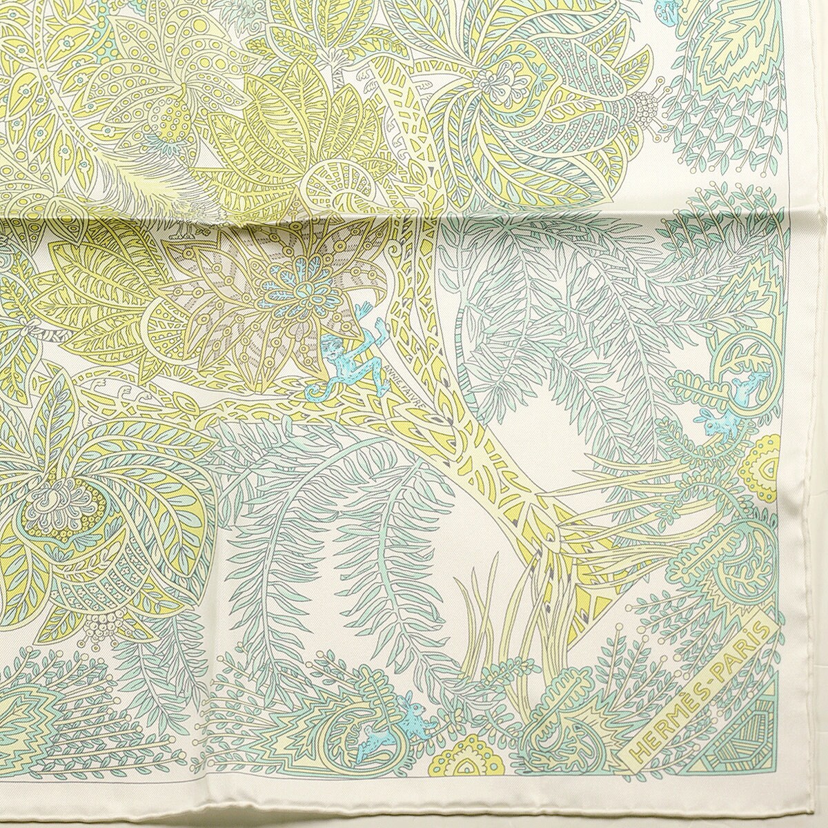 Hermes Scarf "Maitres de la Foret" by Annie Faivre 90cm Silk