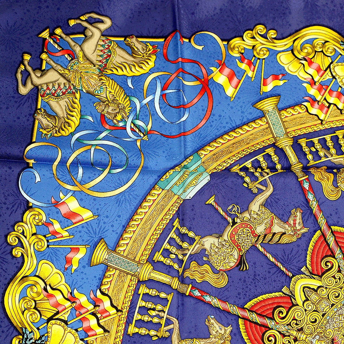 Hermes Scarf "Luna Park" by Joachim Metz 90cm Silk Jacquard