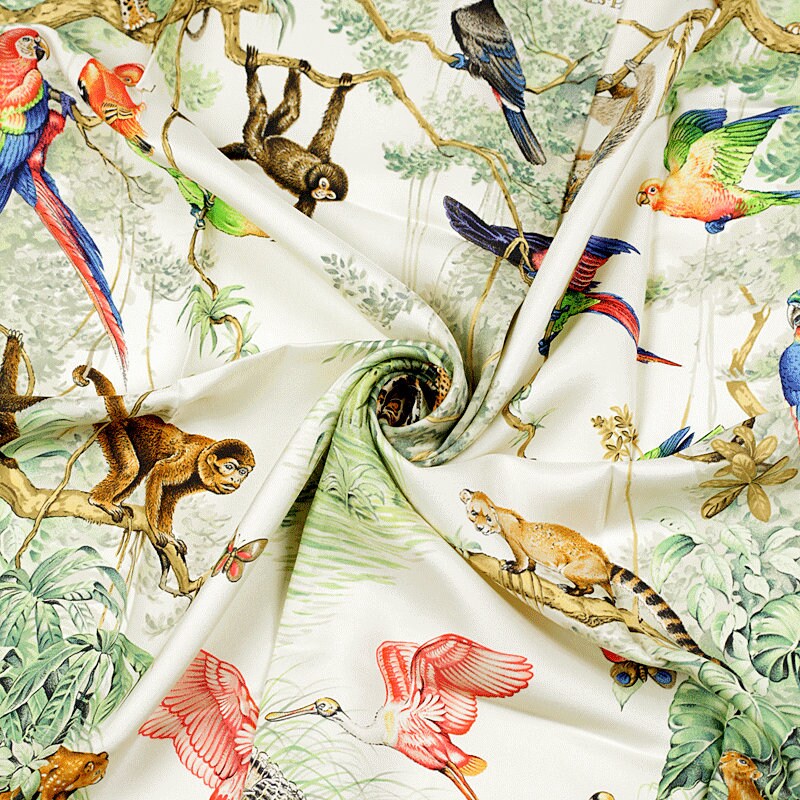 Hermes Scarf "Equateur" by Robert Dallet 90cm Silk