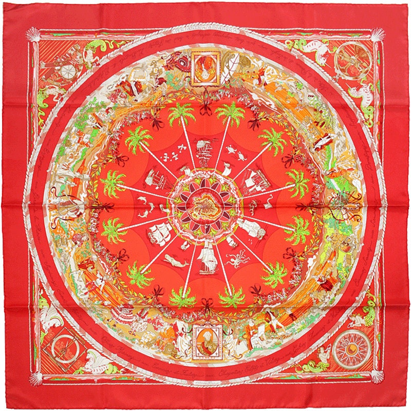 Hermes Scarf "Per Astra Ad Astra" by Sandra Laroche 90cm Silk | Carre Foulard