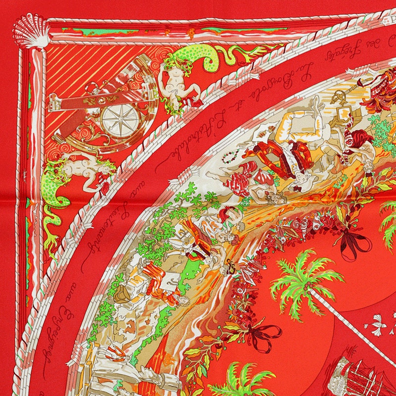 Hermes Scarf "Per Astra Ad Astra" by Sandra Laroche 90cm Silk