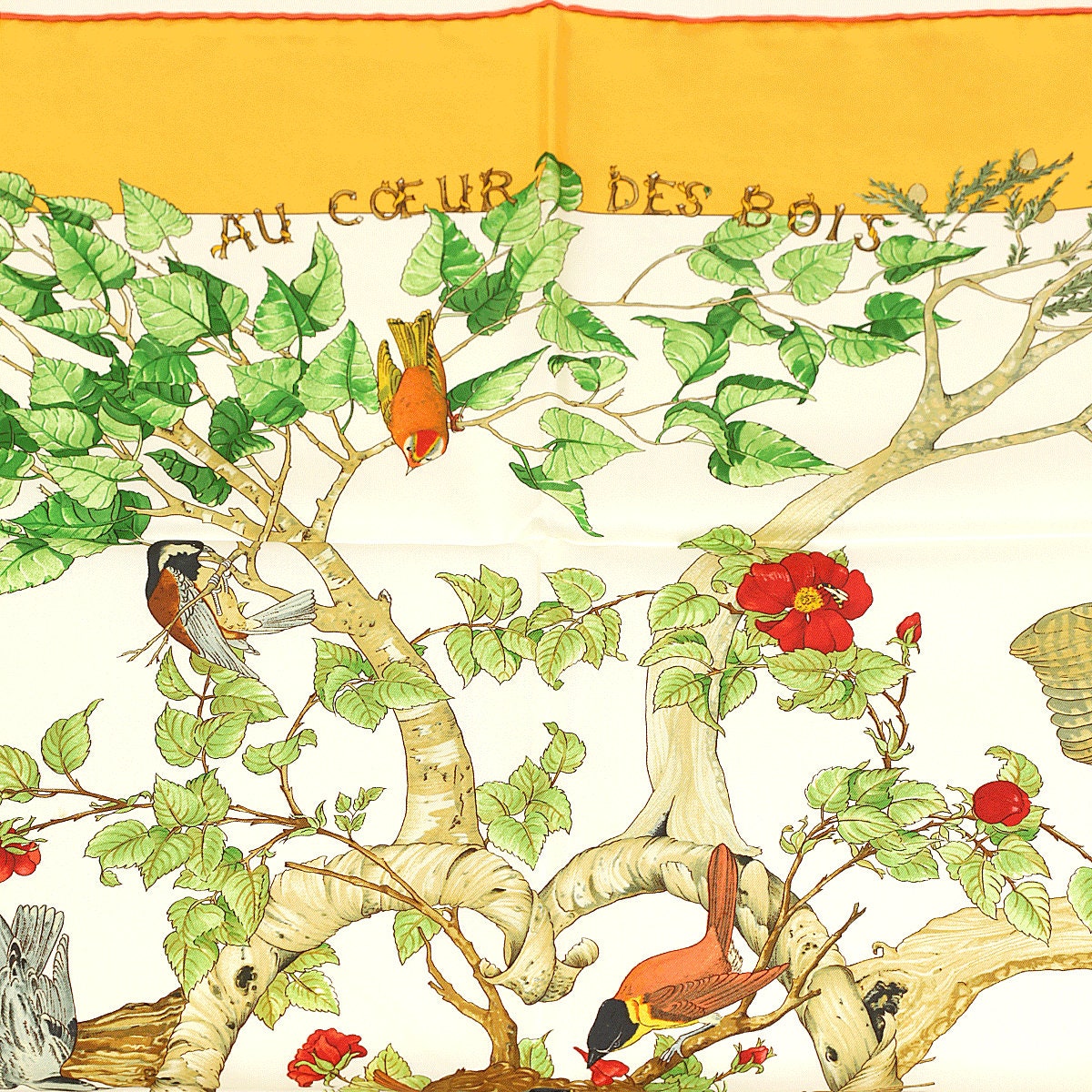 Hermes Scarf "Au Coeur des Bois" by Zoe Pauwels 90cm Silk