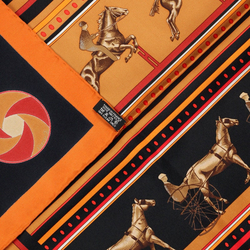 Hermes Scarf "Sequences" by Caty Latham 90cm Silk