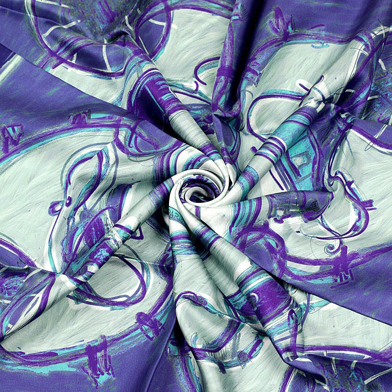 Hermes Scarf "New Springs" by Dimitri Rybaltchenko 90cm Silk