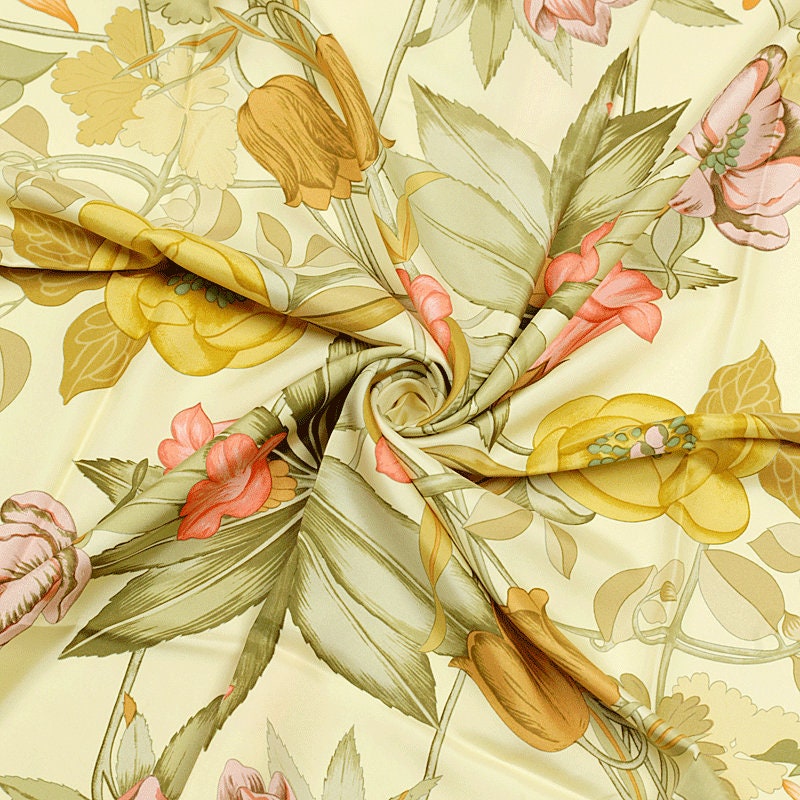 Hermes Scarf "Anemones et Campanules" by Niki Goulandris 90cm Silk