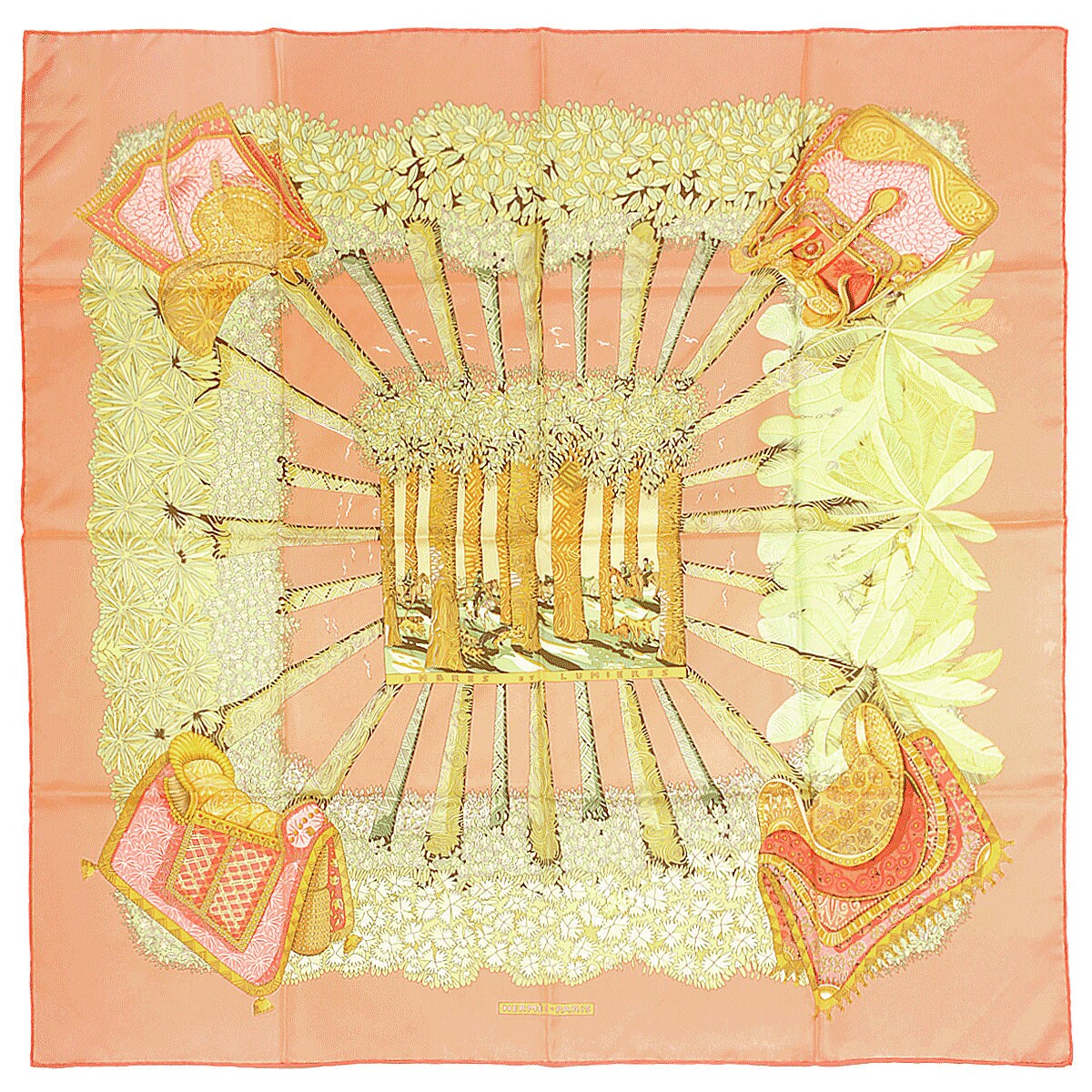 Hermes Scarf "Ombres et Lumieres" by Annie Faivre 90cm Silk