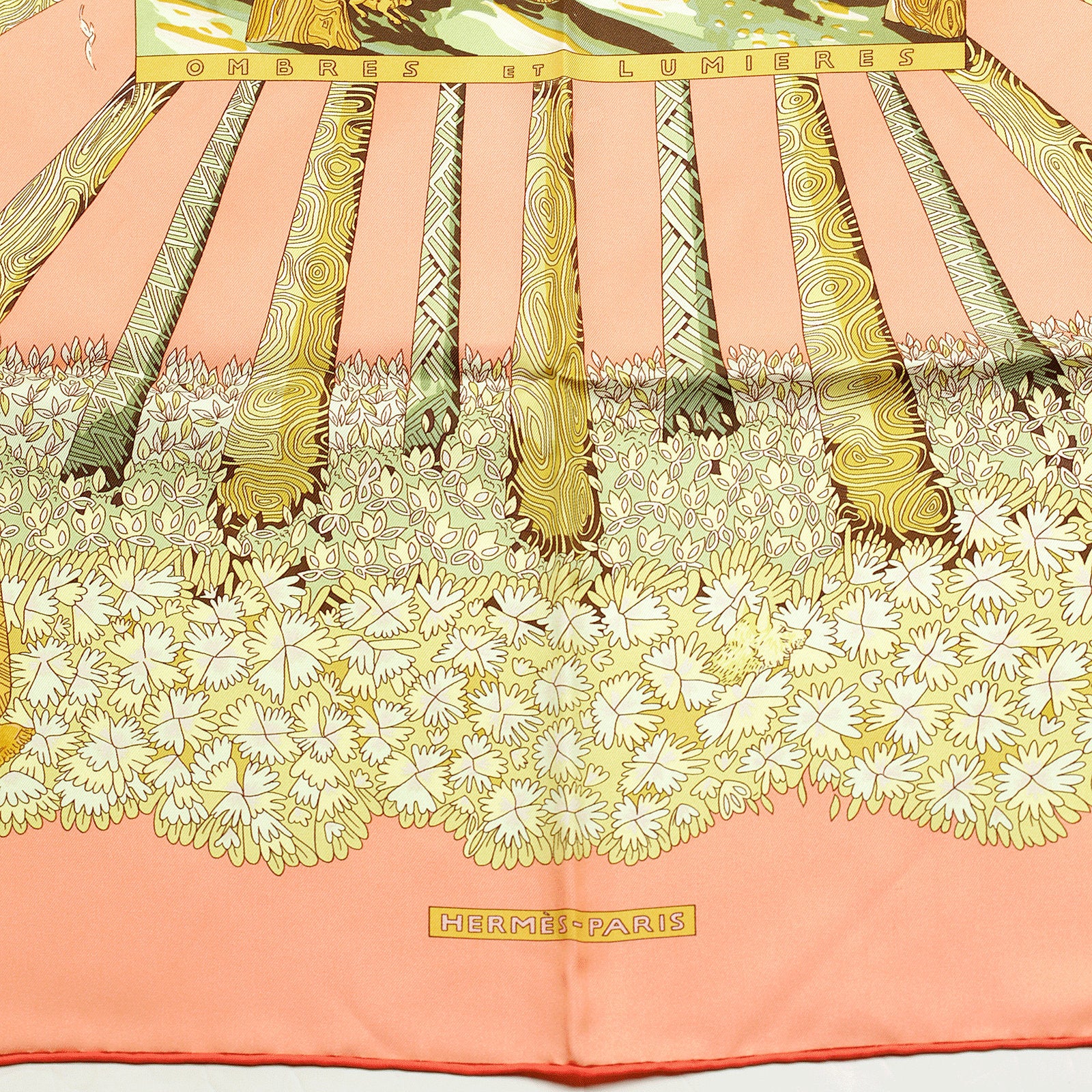 Hermes Scarf "Ombres et Lumieres" by Annie Faivre 90cm Silk