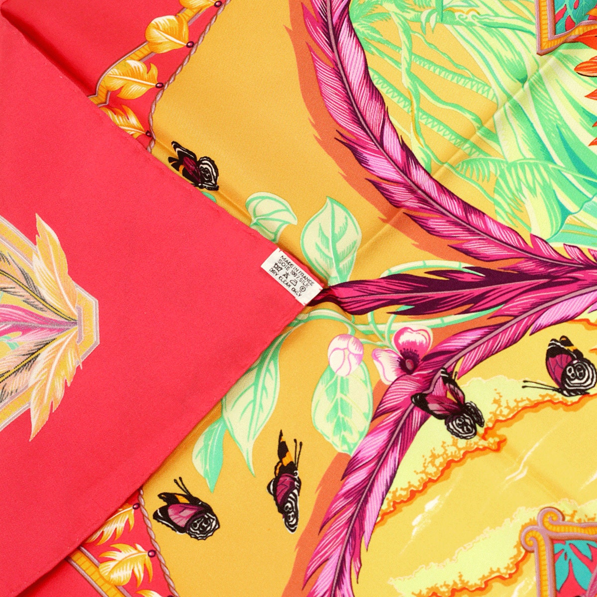 Hermes Scarf "Amazonia" by Laurence Bourthoumieux 90cm Silk