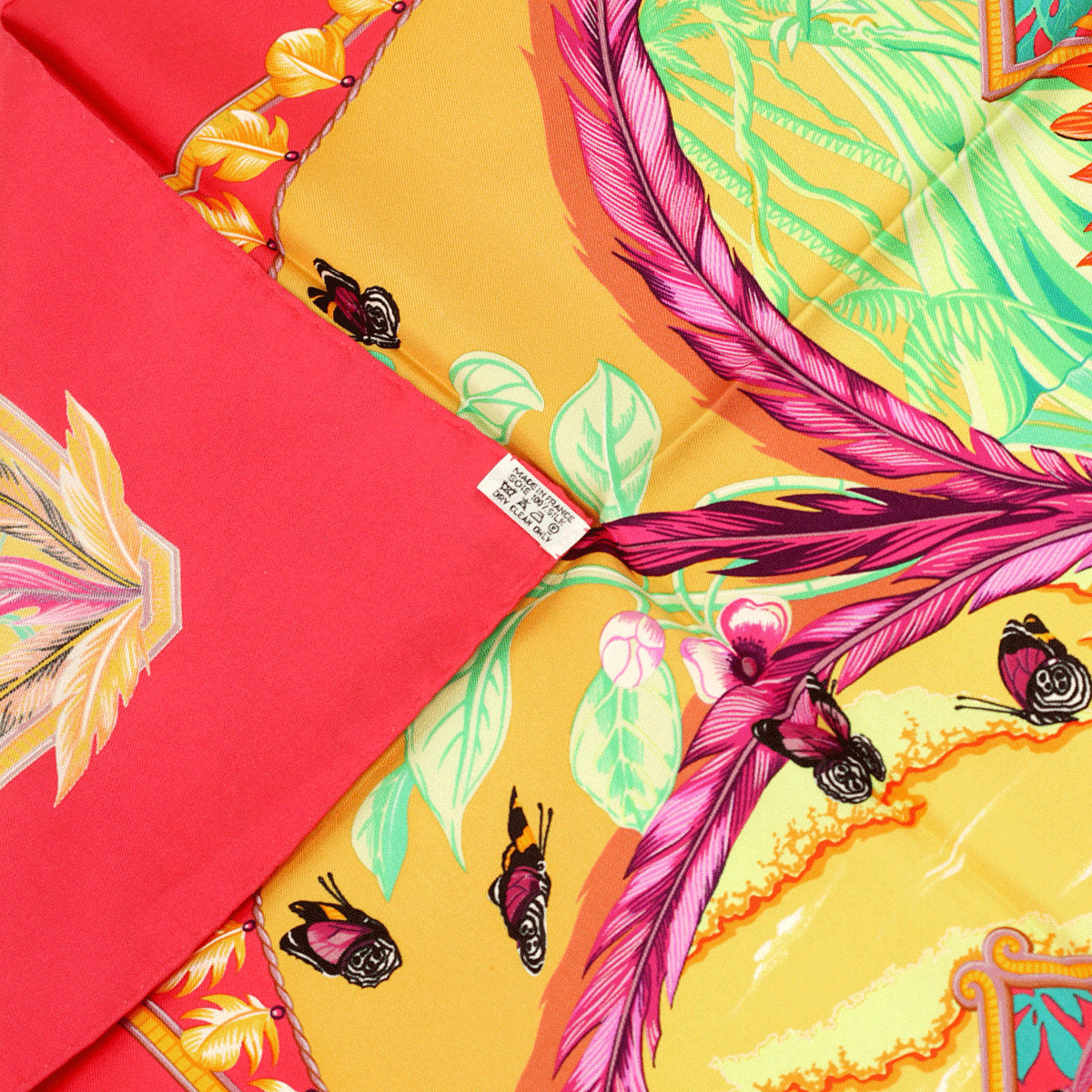Hermes Scarf "Amazonia" by Laurence Bourthoumieux 90cm Silk