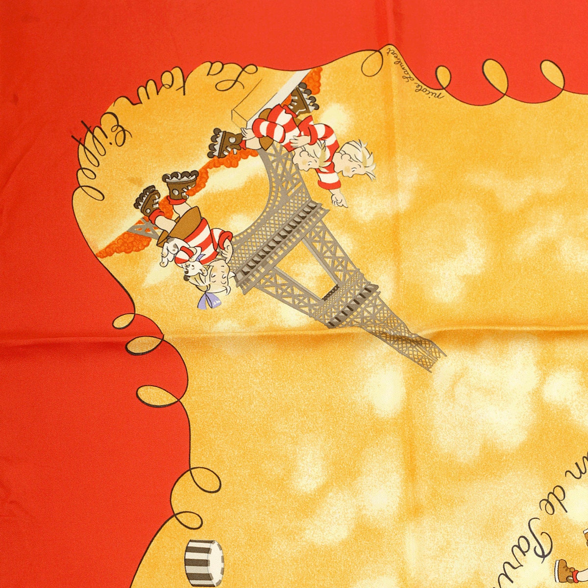 Hermes Scarf "Les Triples" by Nicole Lambert 90cm Silk