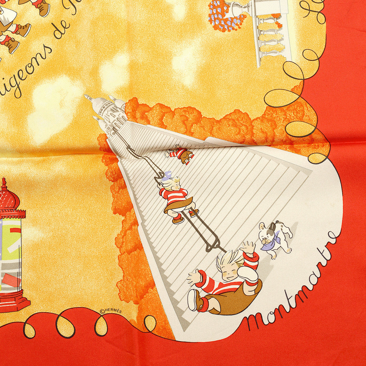 Hermes Scarf "Les Triples" by Nicole Lambert 90cm Silk | Carre Foulard