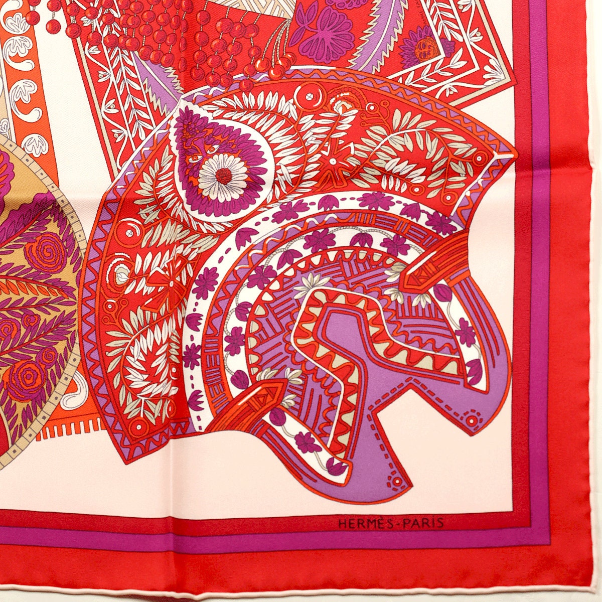 Hermes Scarf "Tapis de Selle" by Annie Faivre 90cm Silk