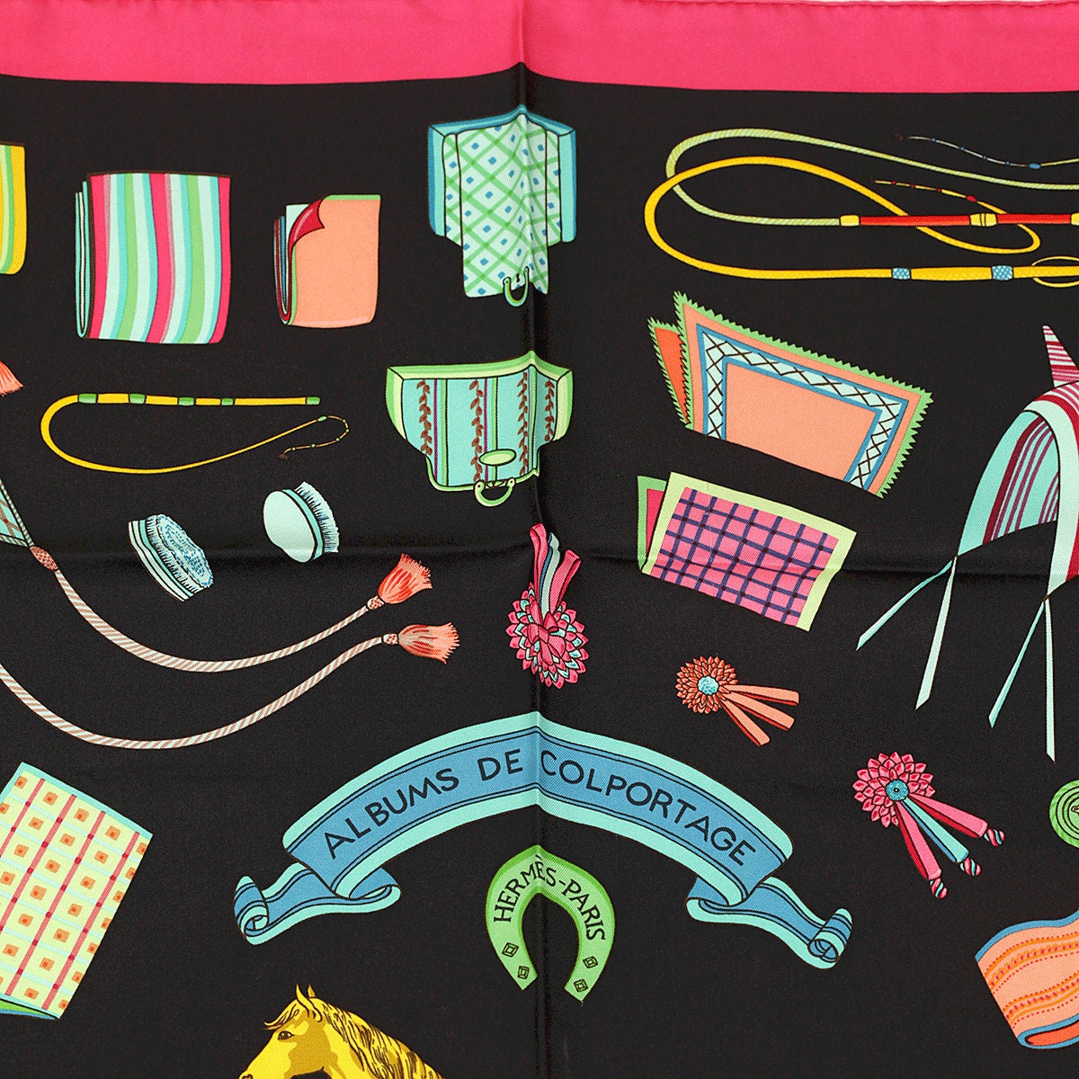 Hermes Scarf "Albums de Colportage" by Isabelle Barthel 90cm Silk