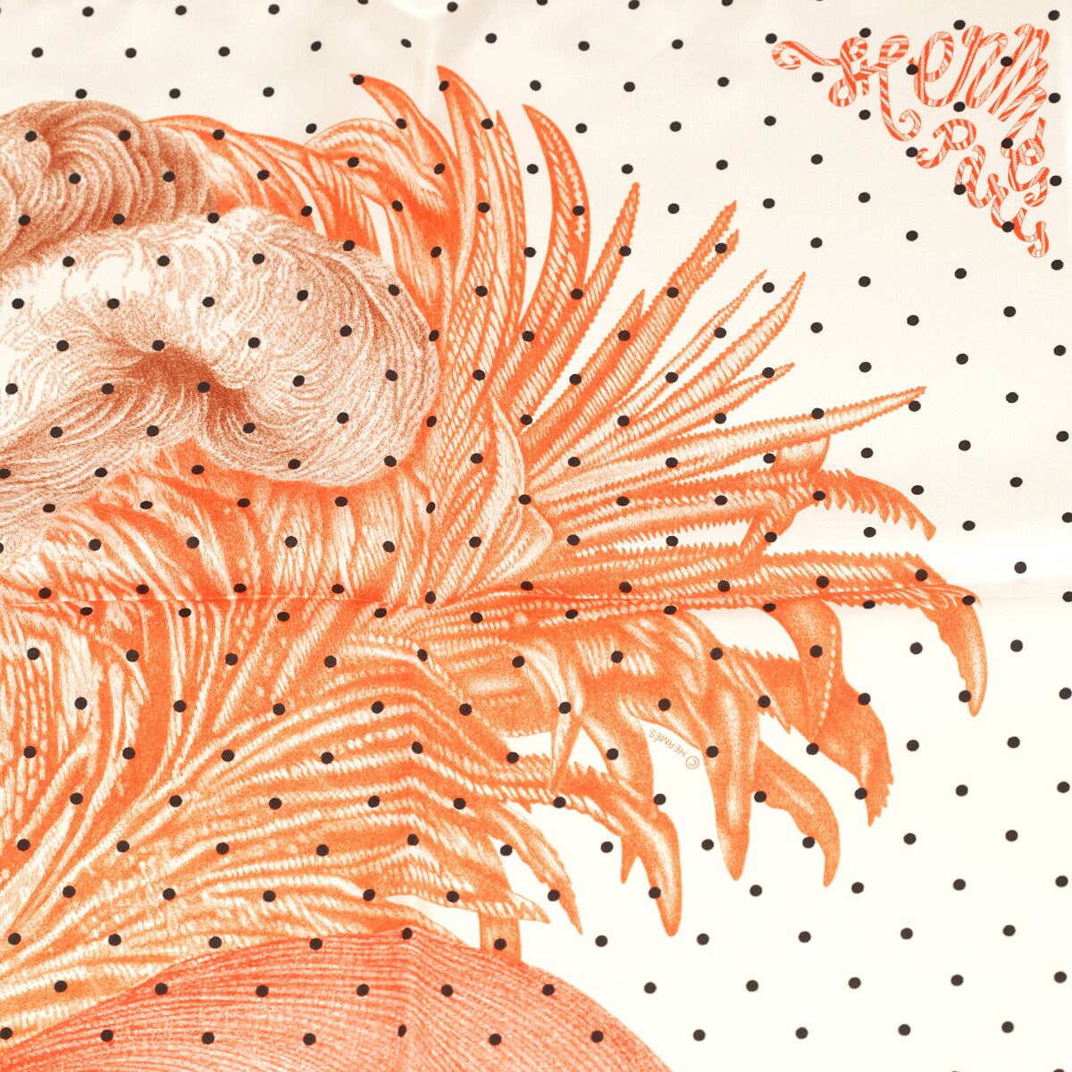 Hermes Scarf "Plumets et Panaches" by Florence Manlik 90cm Silk | Carre Foulard