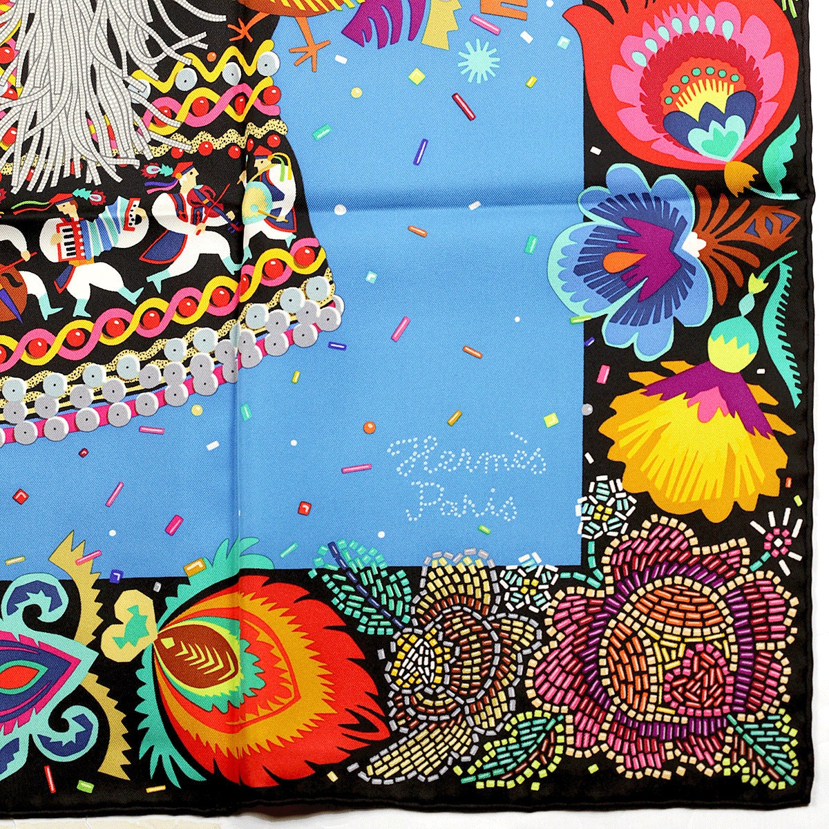 Hermes Scarf "Costume de Fete" by Jan Bajtlik 90cm Silk
