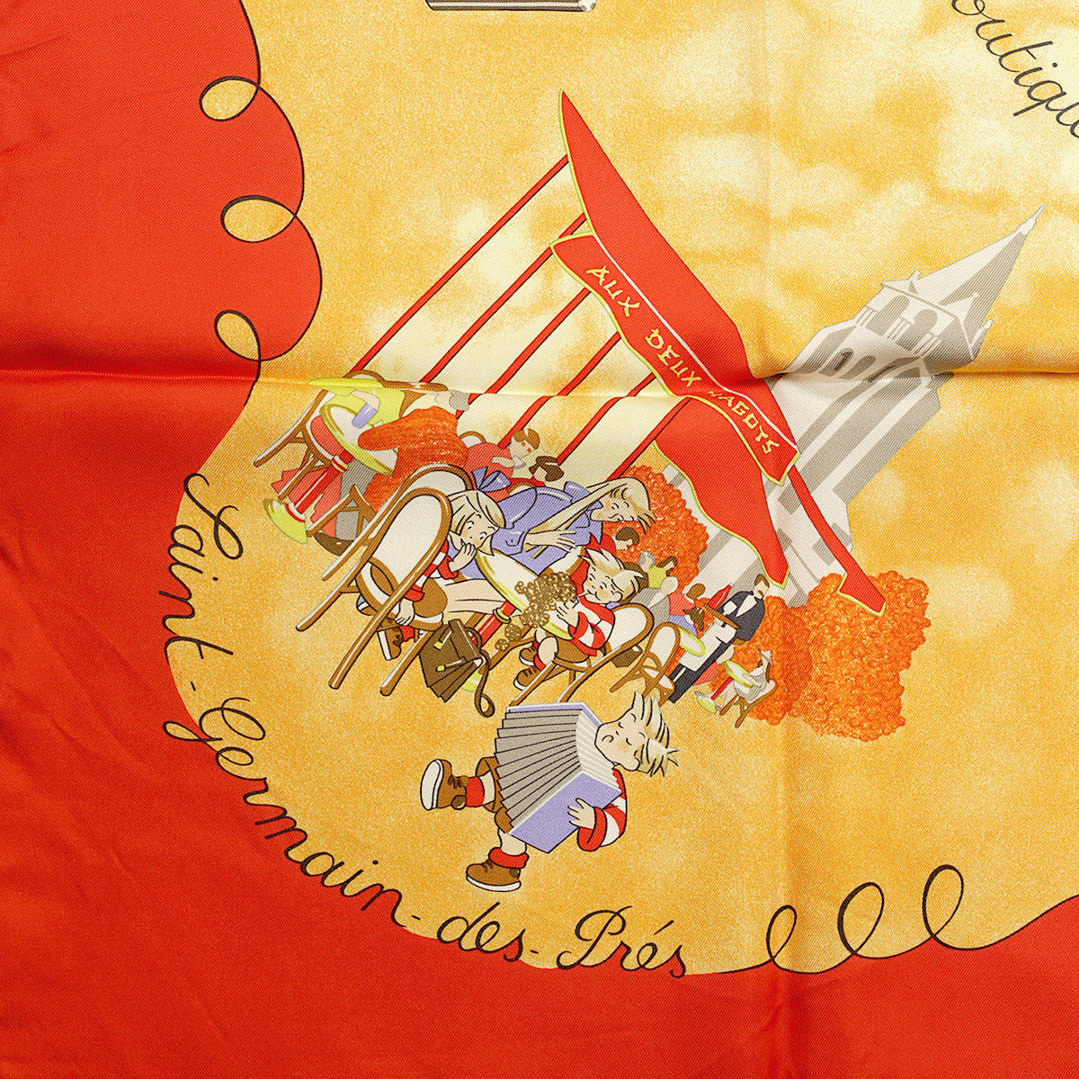 Hermes Scarf "Les Triples" by Nicole Lambert 90cm Silk