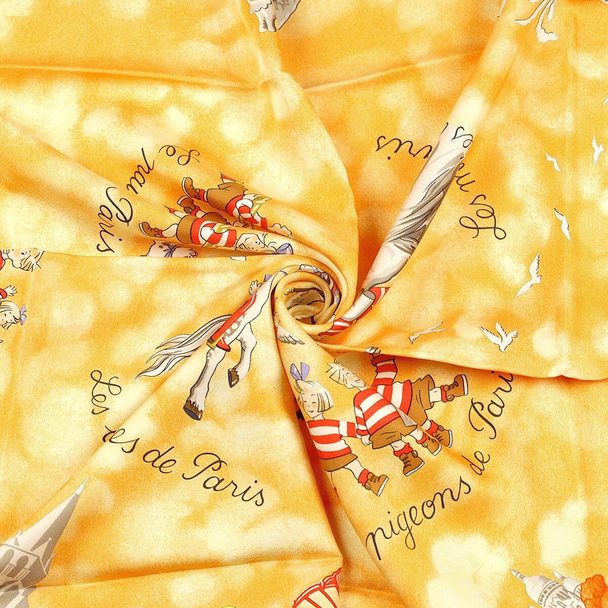 Hermes Scarf "Les Triples" by Nicole Lambert 90cm Silk | Carre Foulard