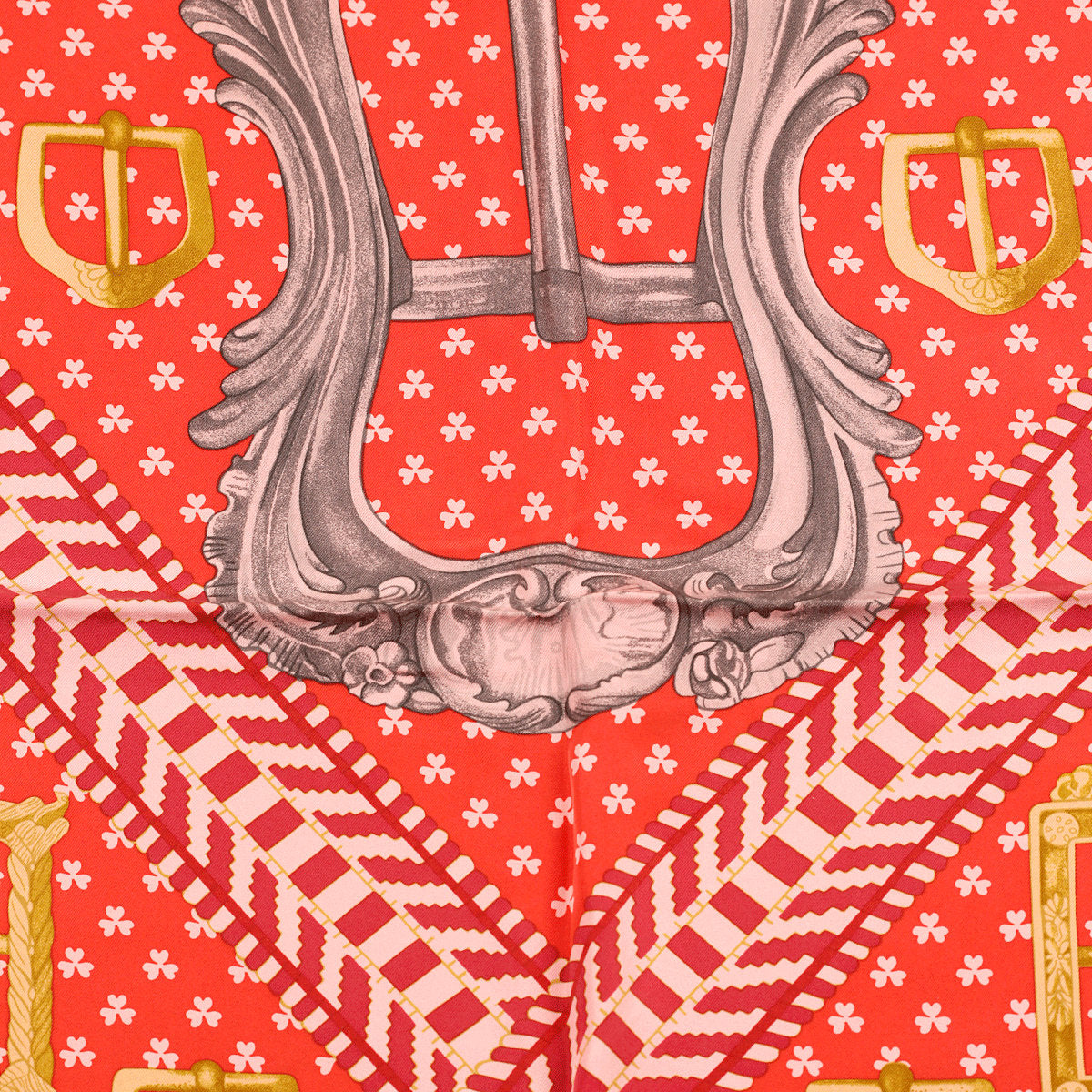Hermes Scarf "Boucles et Galons du Tsar" by Wlodek Kaminski 90cm Silk Wash Scarf | Carre Foulard