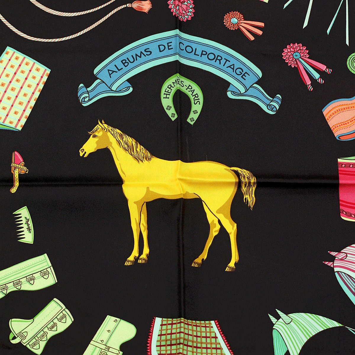 Hermes Scarf "Albums de Colportage" by Isabelle Barthel 90cm Silk
