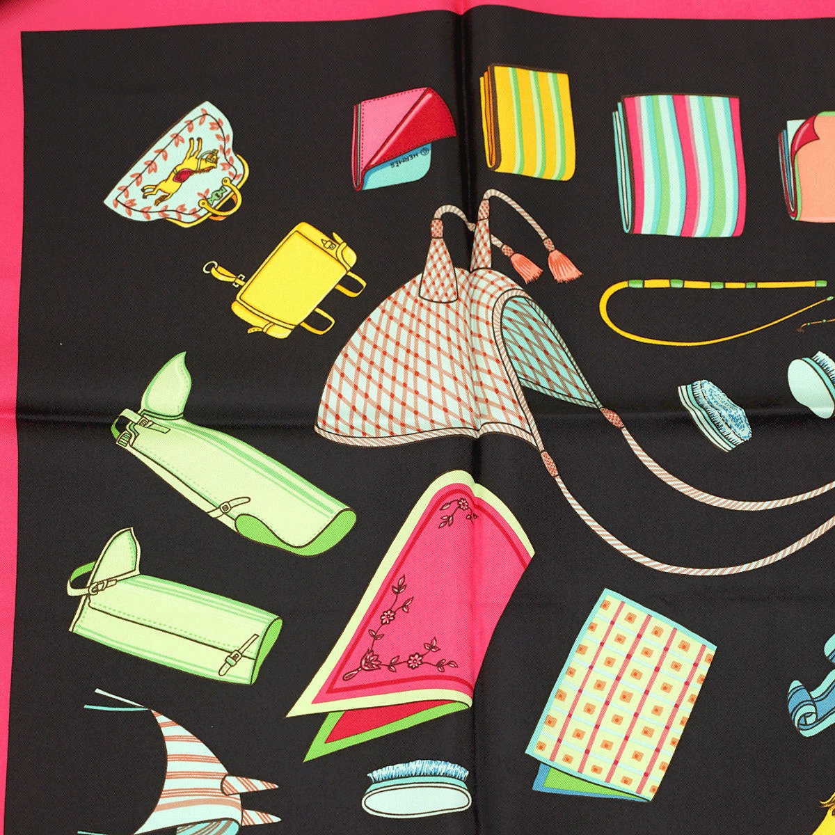 Hermes Scarf "Albums de Colportage" by Isabelle Barthel 90cm Silk