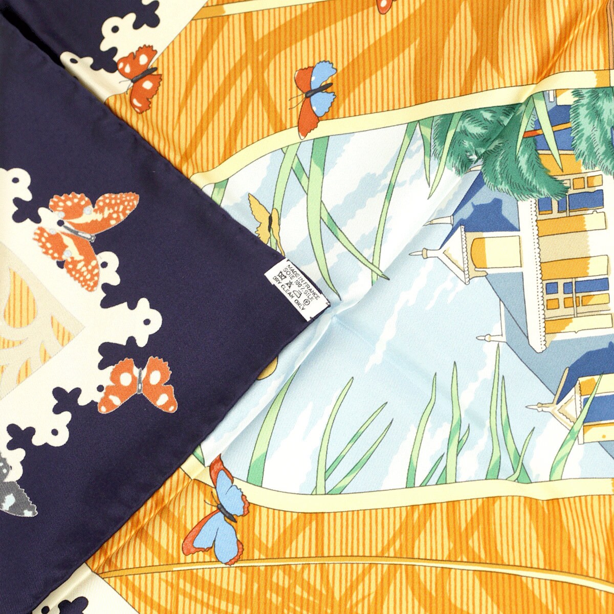 Hermes Scarf "Varangues" by Dimitri Rybaltchenko Vintage 90cm Silk