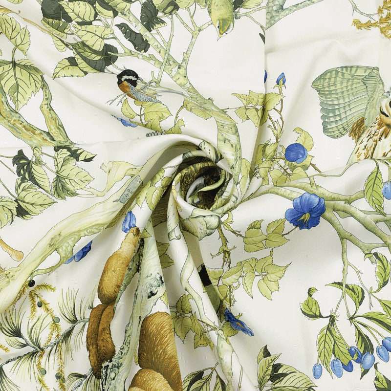 Hermes Scarf "Au Coeur des Bois" by Zoe Pauwels 90cm Silk