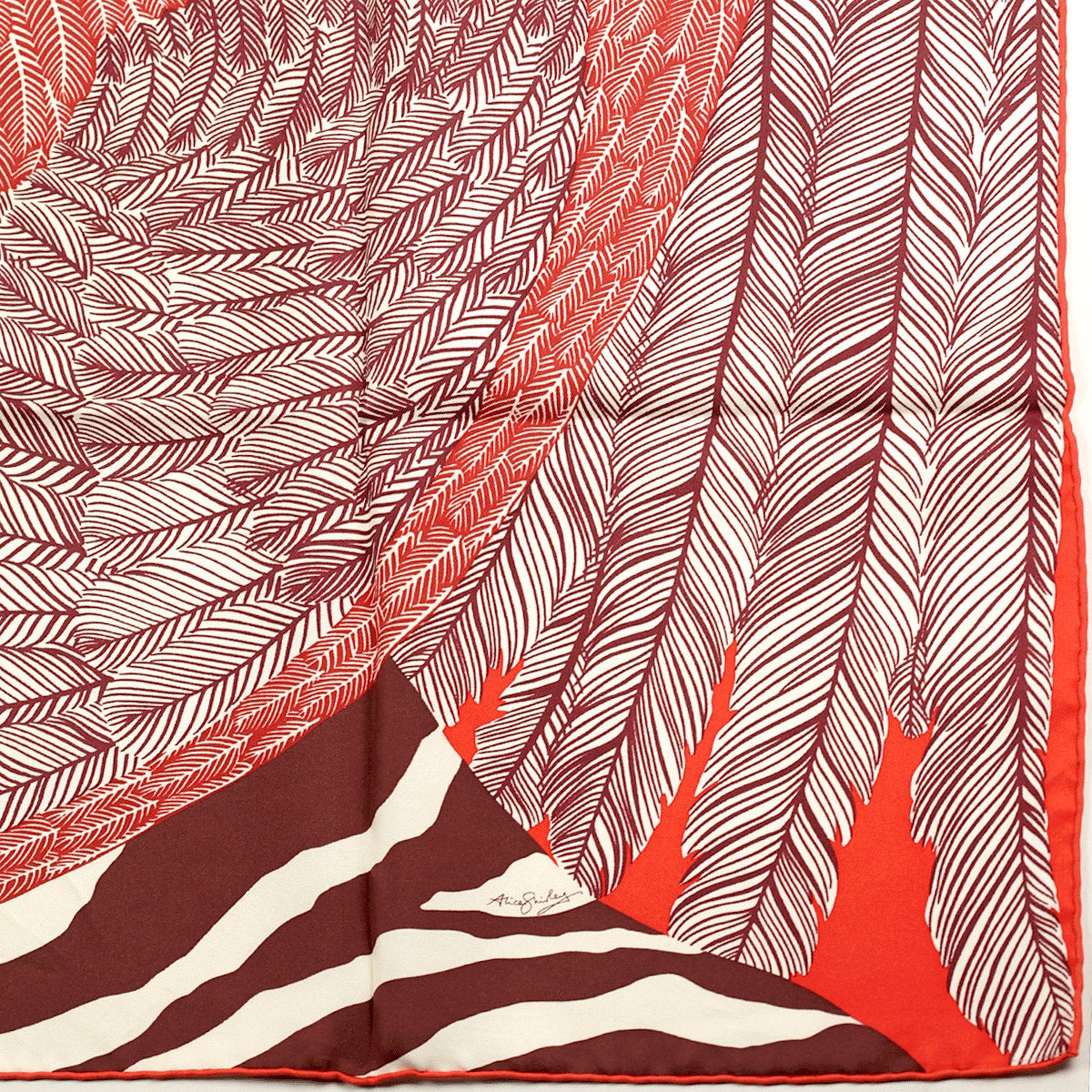 Hermes Scarf "Zebra Pegasus" by Alice Shirley 90cm Silk
