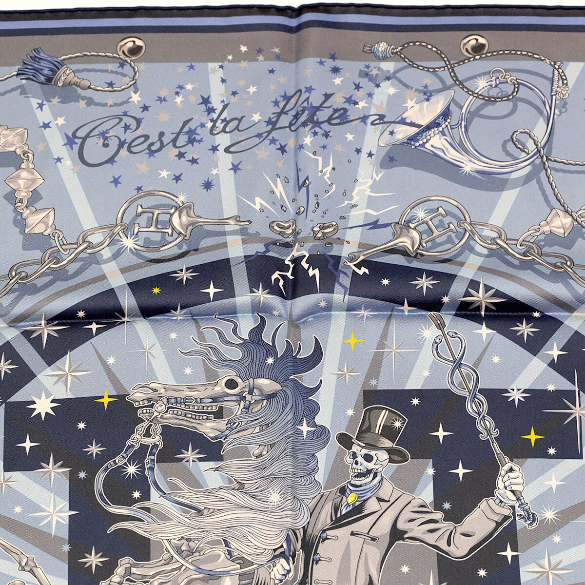 Hermes Scarf "C'est la Fete" by Daiske Nomura 90cm Silk Double Face Carre | NWT Grail