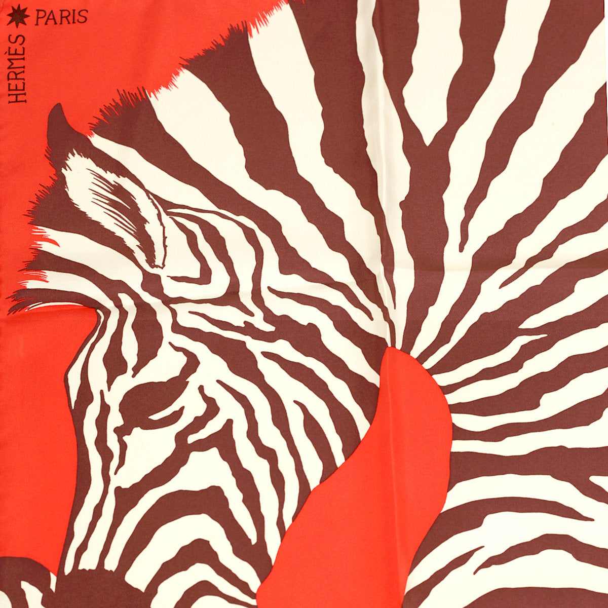Hermes Scarf "Zebra Pegasus" by Alice Shirley 90cm Silk