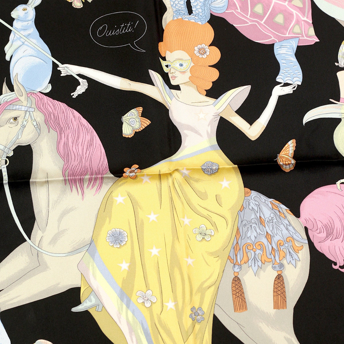 Hermes Scarf "Hermès Story" by Jonathon Burton 90cm Silk