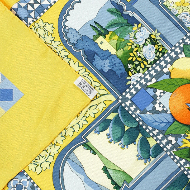 Hermes Scarf "Les Jardins d'Andalousie" by Aline Honore 90cm Silk