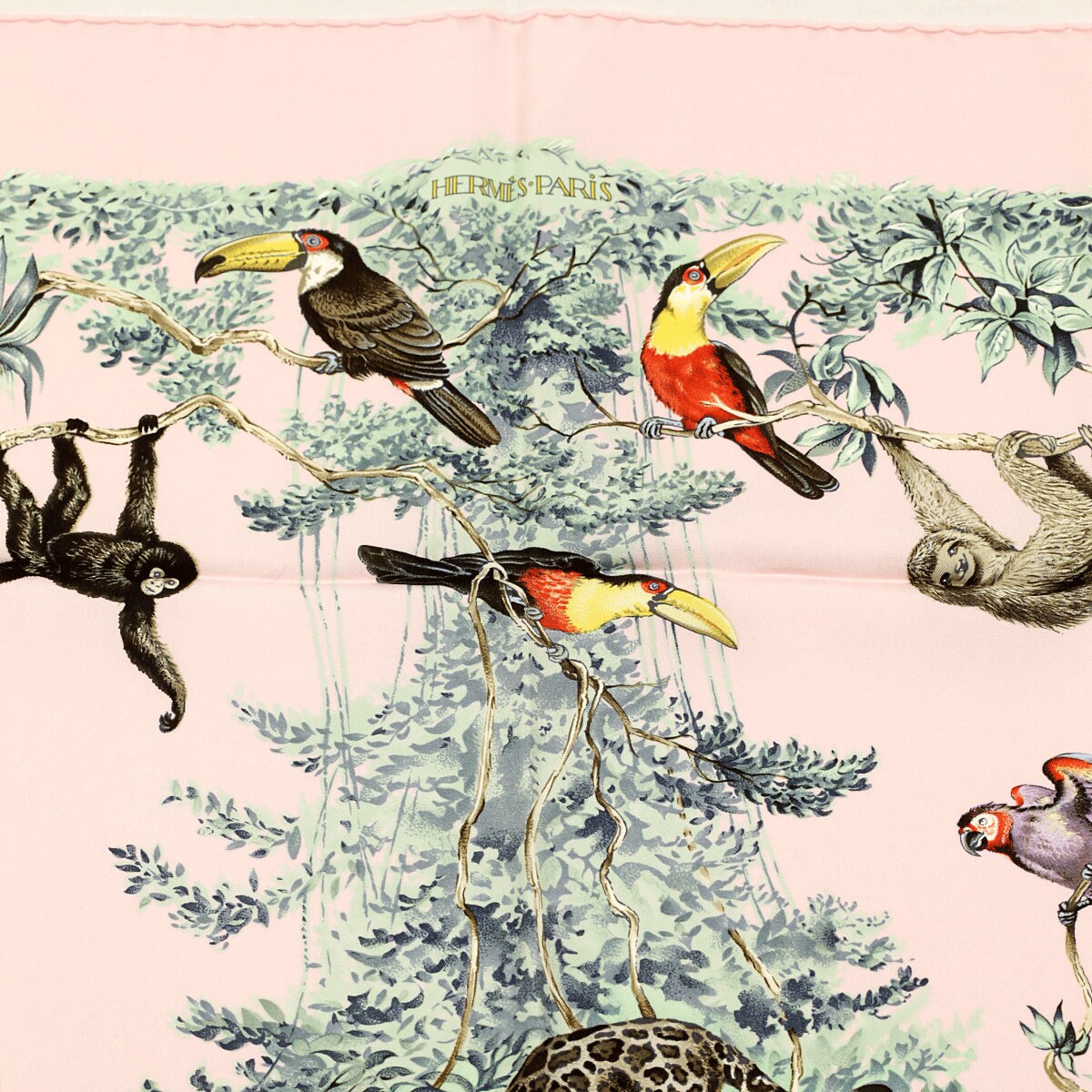 Hermes Scarf "Equateur" by Robert Dallet 90cm Silk | Wash Carre
