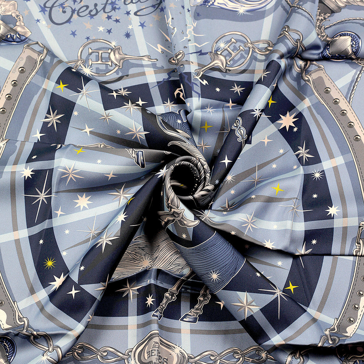 Hermes Scarf "C'est la Fete" by Daiske Nomura 90cm Silk Double Face Carre | NWT Grail