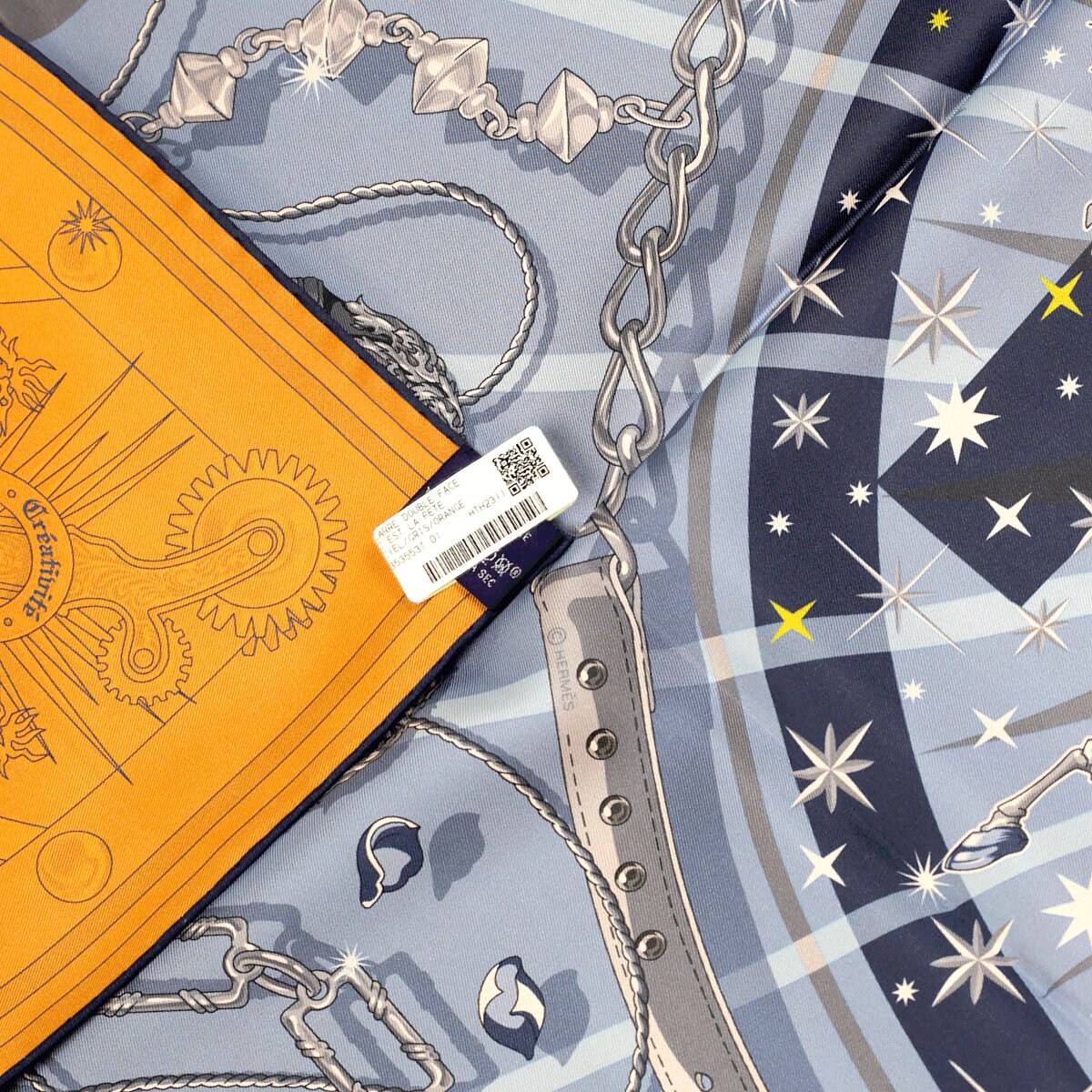 Hermes Scarf "C'est la Fete" by Daiske Nomura 90cm Silk Double Face Carre | NWT Grail