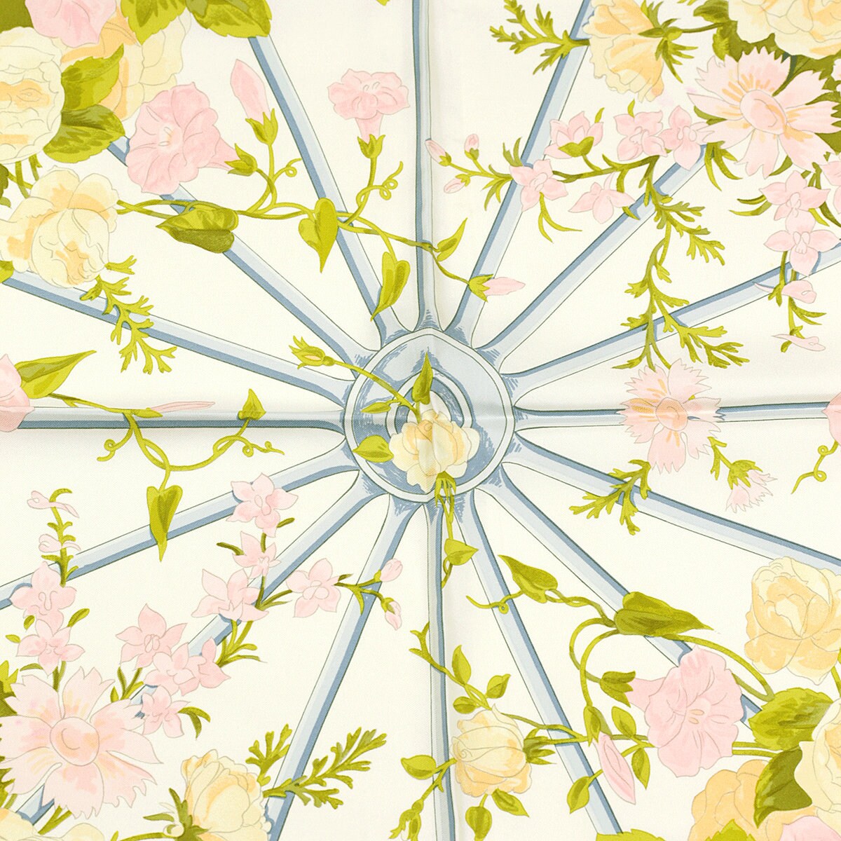 Hermes Scarf "Romantique" by Maurice Tranchant Vintage 90cm Silk | Carre Foulard