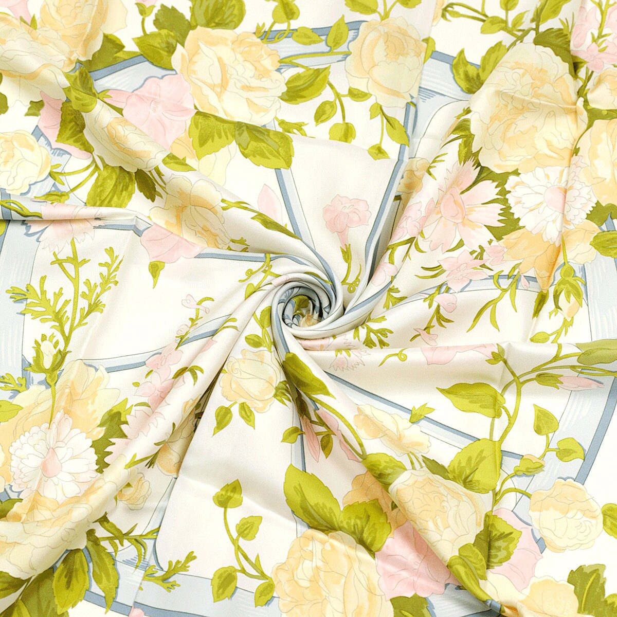 Hermes Scarf "Romantique" by Maurice Tranchant Vintage 90cm Silk | Carre Foulard