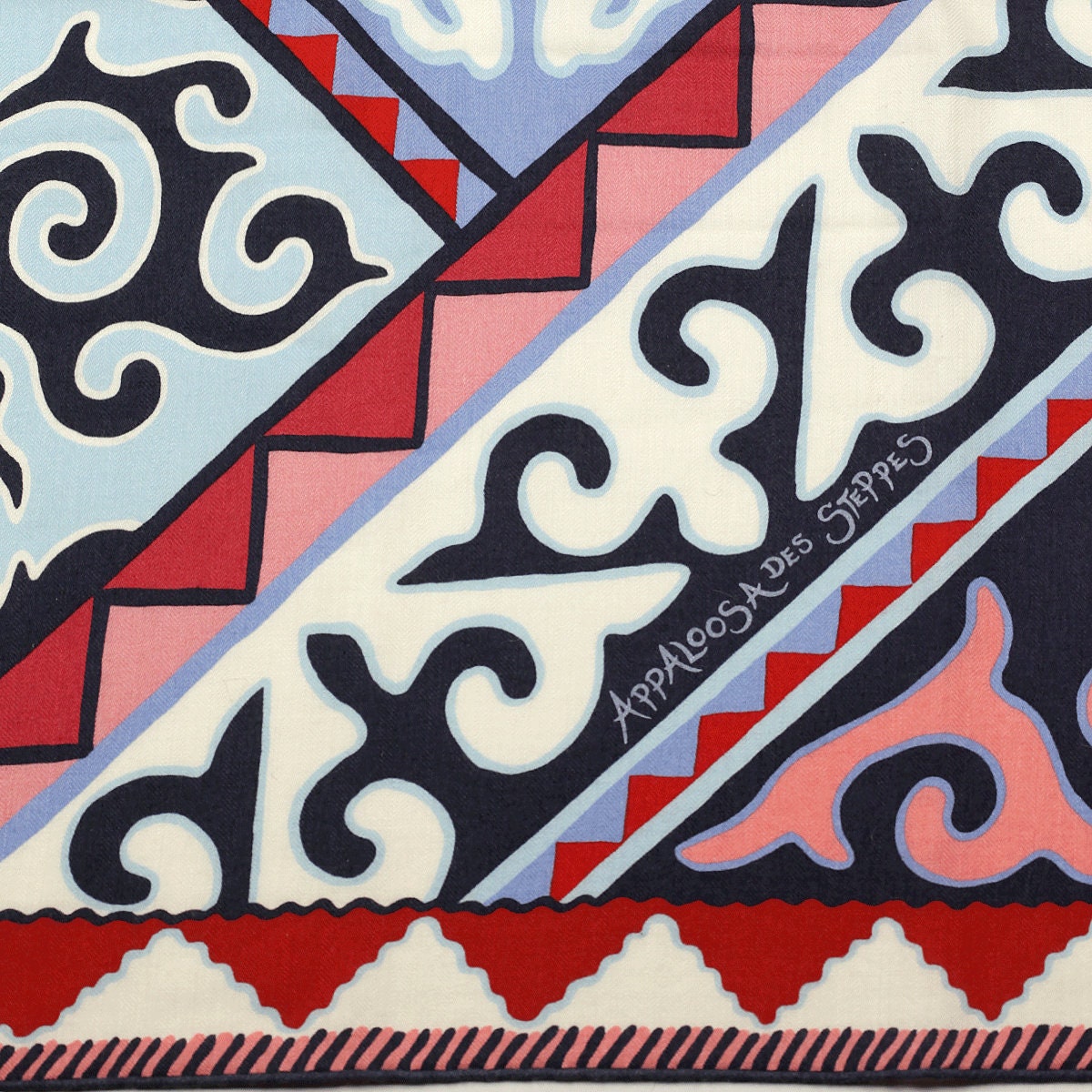 Hermes Cashmere Shawl 140cm "Appaloosa des Steppes" by Alice Shirley | Grail