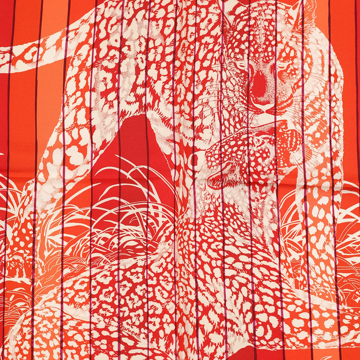 Hermes Scarf "Jungle Love Rainbow" by Robert Dallet 90cm Silk