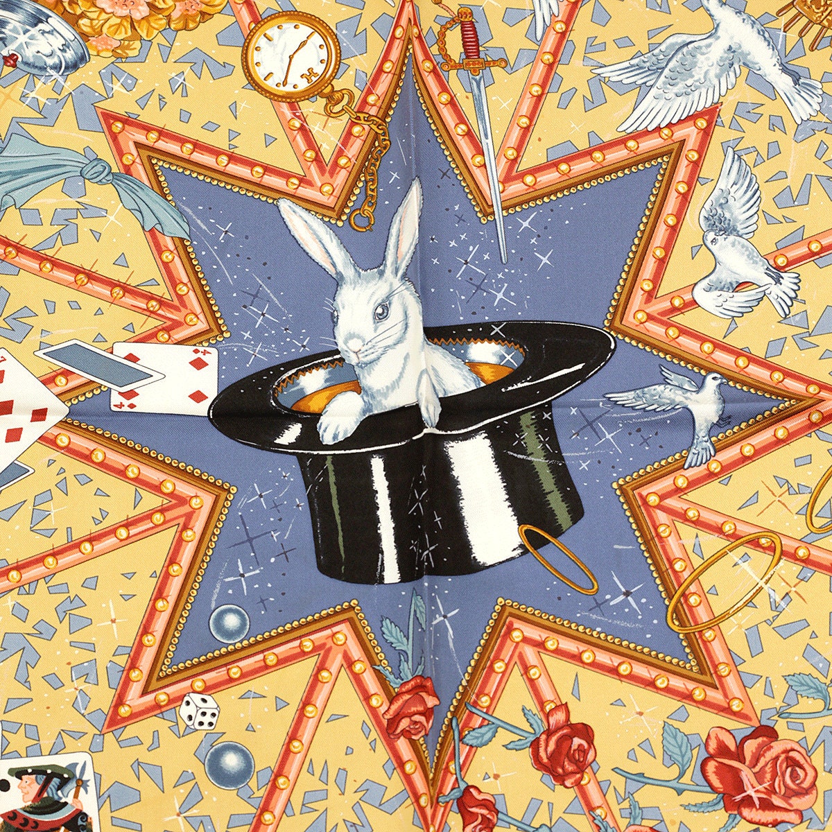Hermes Scarf "La Magie" by Claudia Stuhlhofer Mayr 90cm Silk